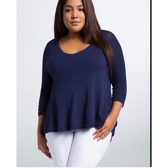 torrid Sweaters - TORRID POINTELLE SWEATER